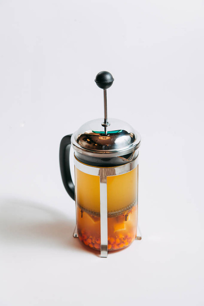 teapot with fruit tea - Valokuva, kuva