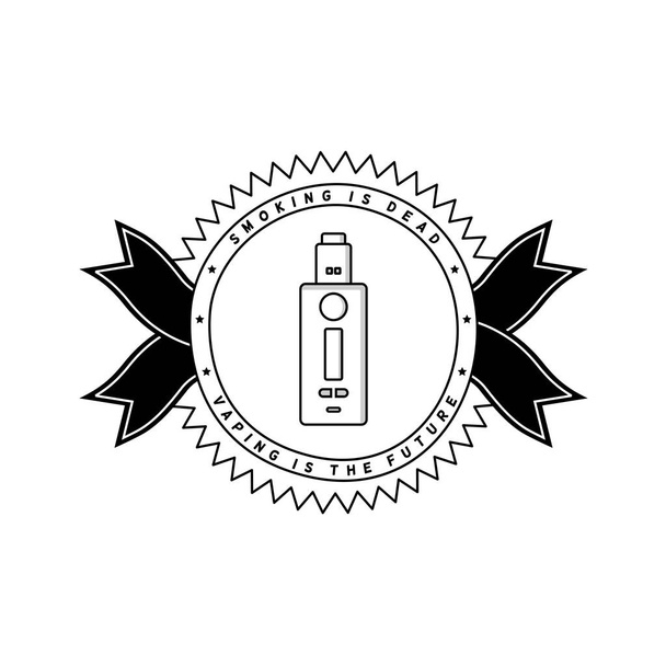 logo elektroniczny przenośny odparowalnik   - Wektor, obraz