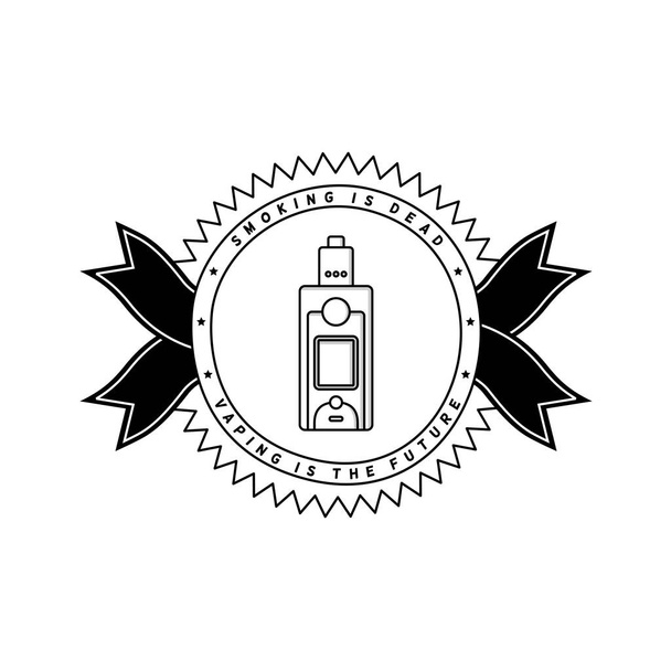 elektronische tragbare Verdampfer Logo  - Vektor, Bild
