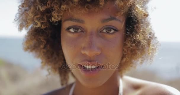 Charming woman in sunlight - Кадри, відео