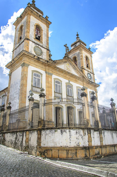Székesegyház Basilica of Our Lady of a pillér, Sao Joao Del Rei, Minas Gerais, Brazília. - Fotó, kép
