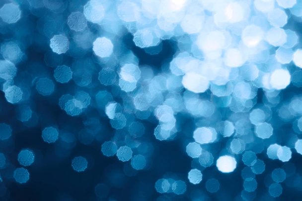 abstract magic texture with blue bokeh lights, fantasy blurred background    - Fotoğraf, Görsel