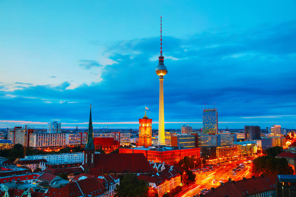 Luchtfoto overzicht van Berlijn - Foto, afbeelding