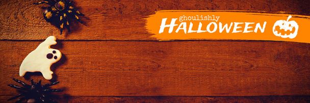 ghoulishly halloween text - Фото, изображение