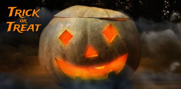 graphic image of trick or treat text - Foto, Imagen