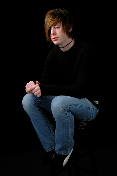 Teen Sitting - Photo, Image