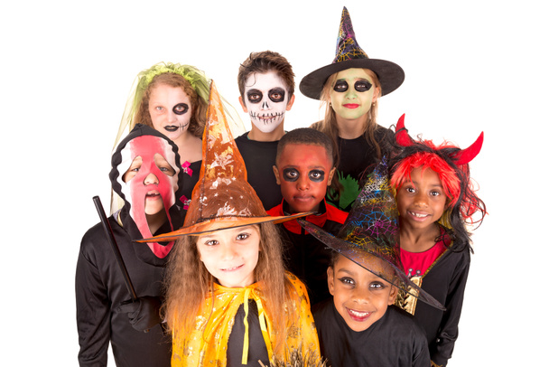 Kids in Halloween costumes - Photo, Image