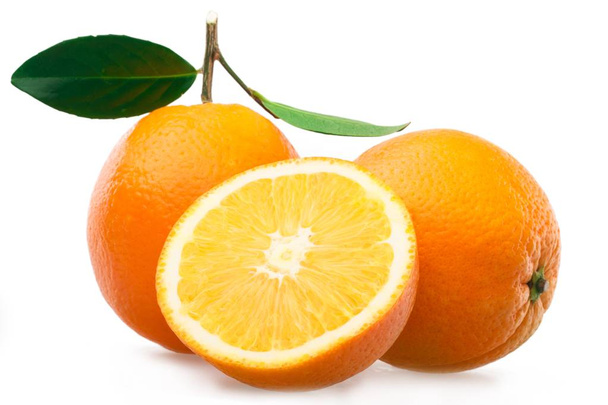 fresh oranges isolated on white background - Φωτογραφία, εικόνα