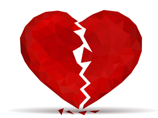 gebroken hart illustratie  - Vector, afbeelding