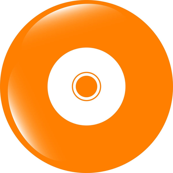 CD or DVD sign icon. Compact disc symbol. Modern UI website button - Foto, Bild