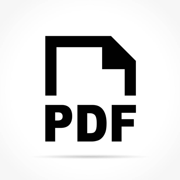 pdf-Dokument Symbol auf weißem Hintergrund - Vektor, Bild