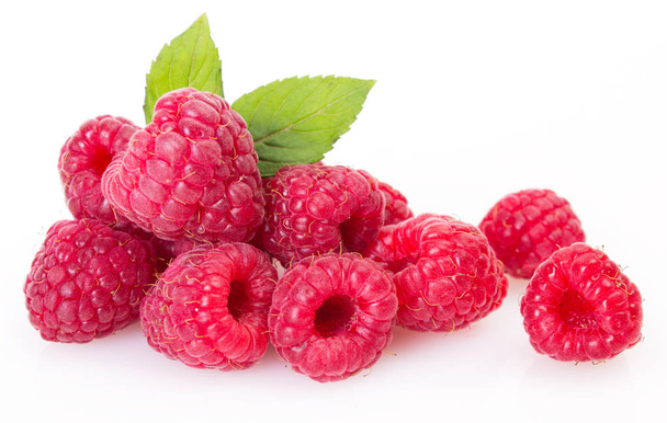 Fresh raspberry on white background - Photo, Image