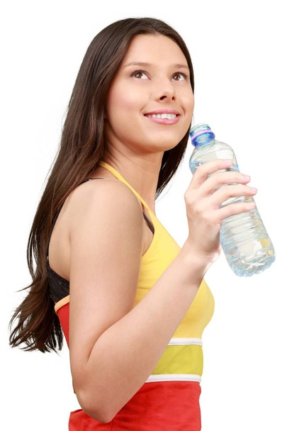 woman drink water from bottle - Photo, Image