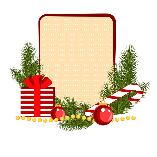 Christmas card template - Vector, Image