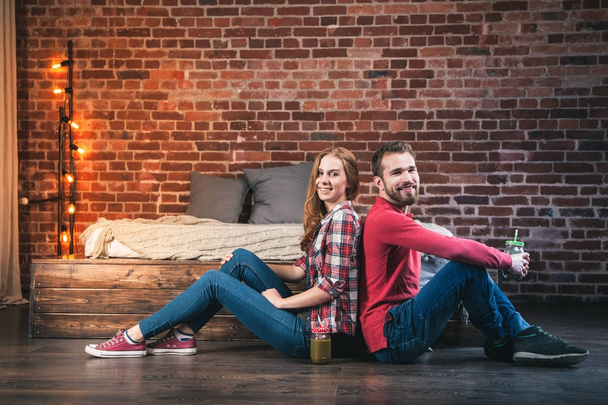 jovem casal em casa - Foto, Imagem
