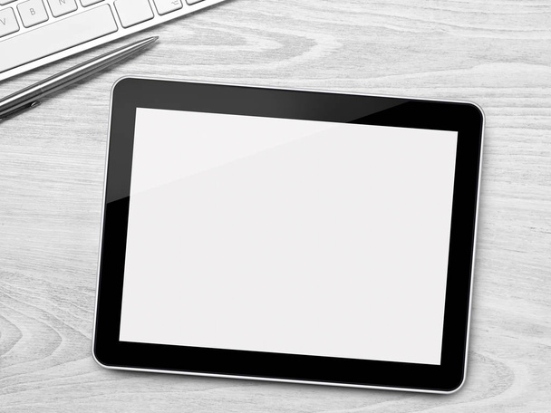 Digitales Tablet auf dem Schreibtisch - Foto, Bild