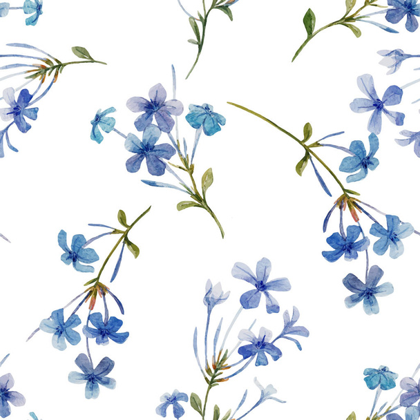 Watercolor floral vector pattern - Vektor, kép