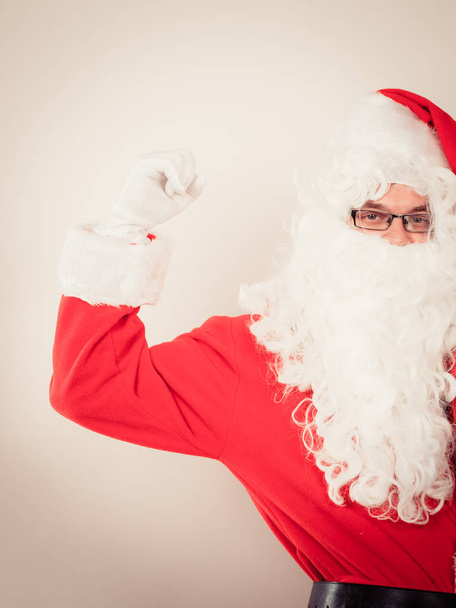 Christmas Santa Claus with hand up - Valokuva, kuva