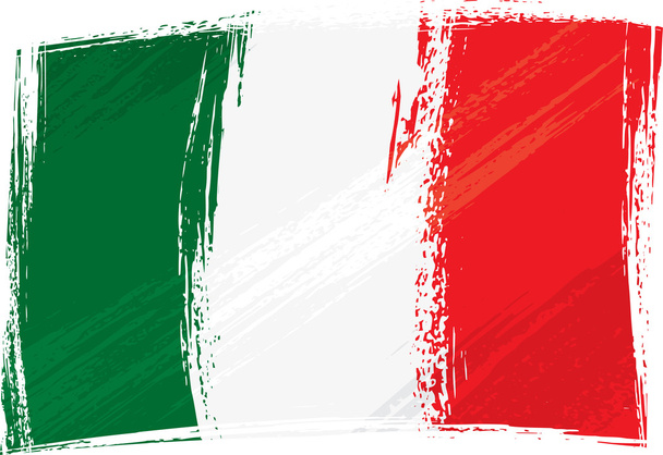 Grunge Bandera de Italia
 - Vector, imagen