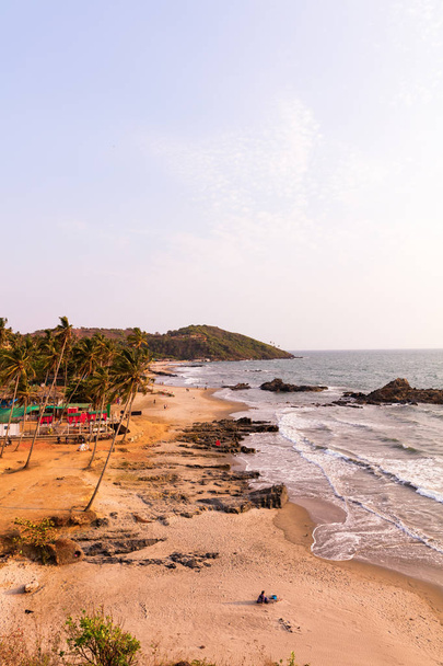 Gün batımında, Goa Vagator ve Ozran beach - Fotoğraf, Görsel