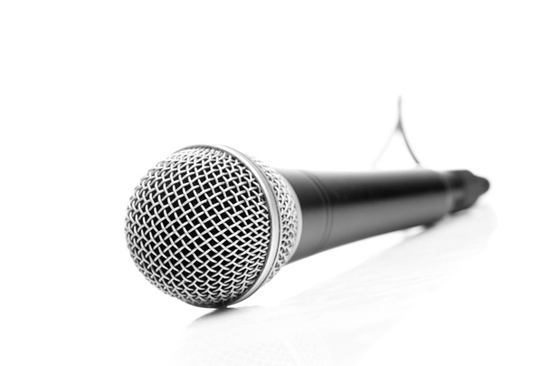 Microphone isolated on white - Zdjęcie, obraz