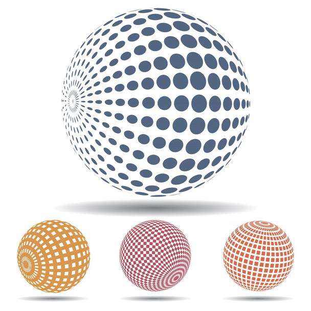 3d abstract spheres - Vektori, kuva