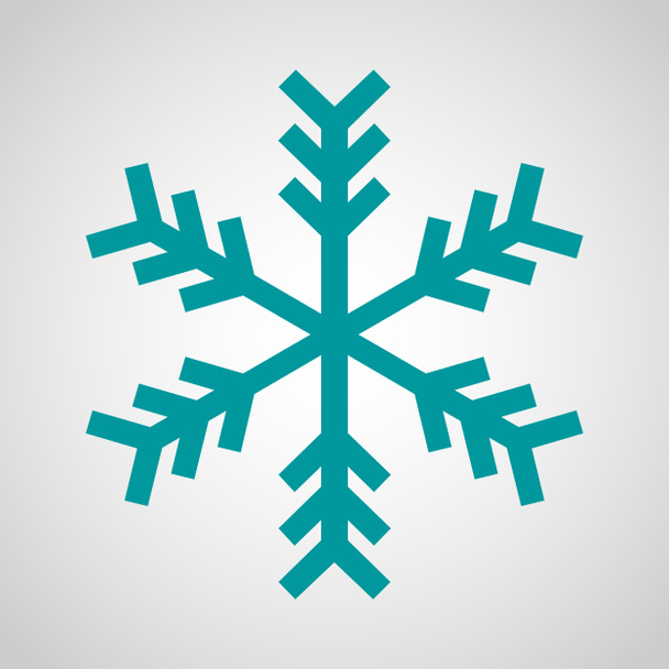 Ícone de floco de neve azul - Natal, Inverno, Frio
 - Foto, Imagem