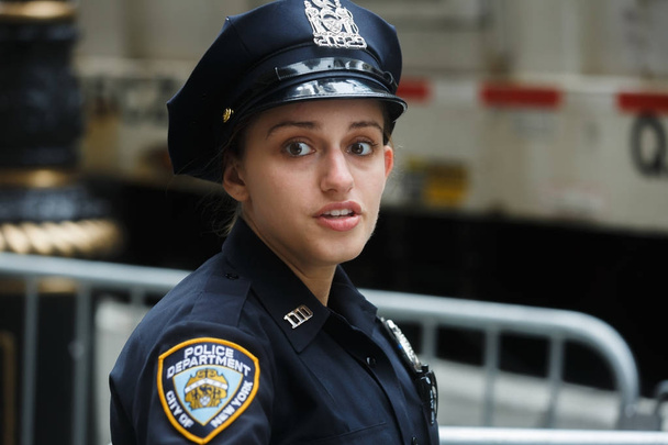 Policjantów na ulicach Manhattanu - Zdjęcie, obraz