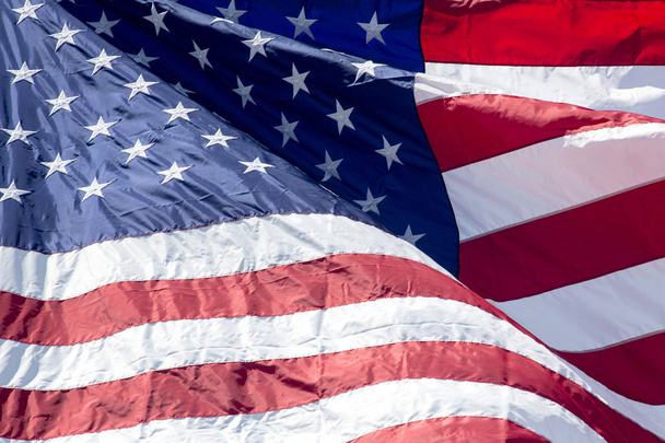 La bandera americana
 - Foto, Imagen