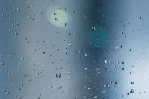 rain drops on window glass  - Zdjęcie, obraz