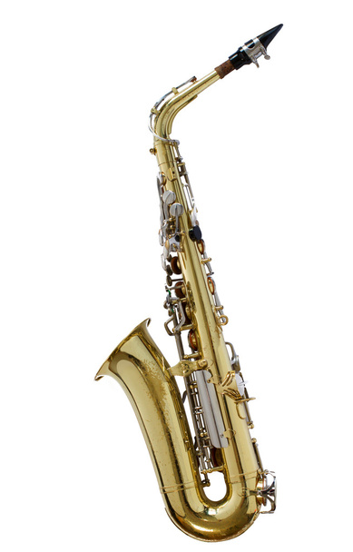 Oldtimer-Saxophon - Foto, Bild