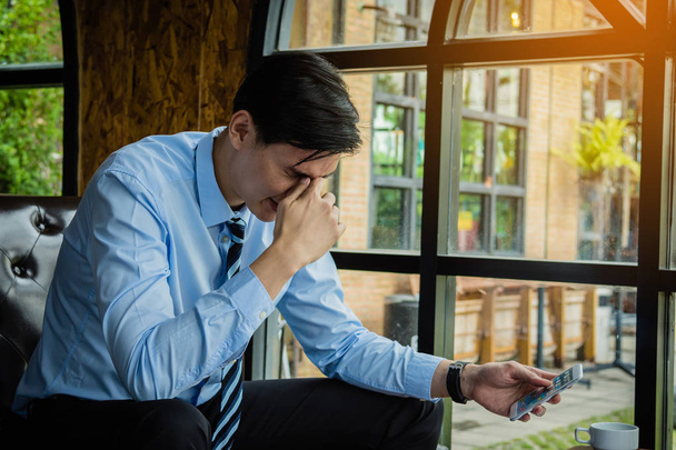 Businessman feeling sick and tired. - Foto, imagen
