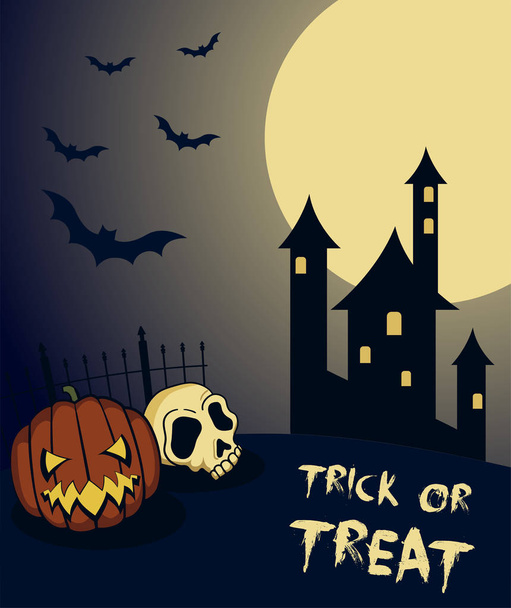 Halloween Party illustration terror - Vektor, kép