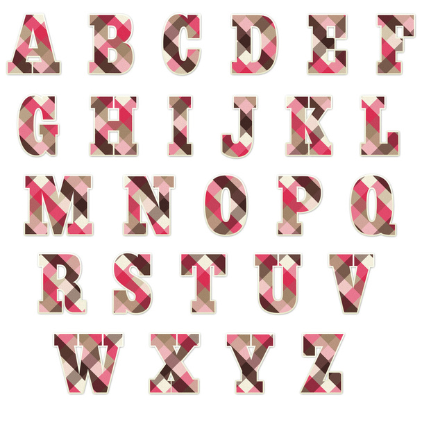 Choco-Strawberry Alphabet Set - Valokuva, kuva