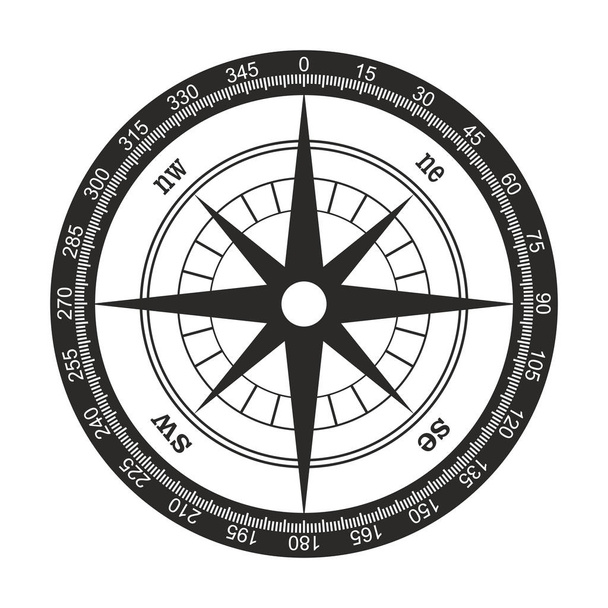 Wind rose compass vector symbol - Vector, Image