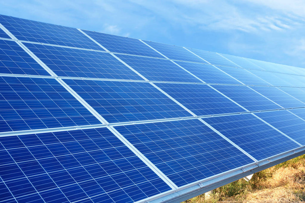 Solar panels outdoors - Фото, изображение