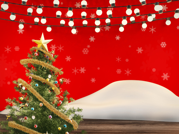 arbre de Noël décorer avec des ornements de Noël
 - Photo, image
