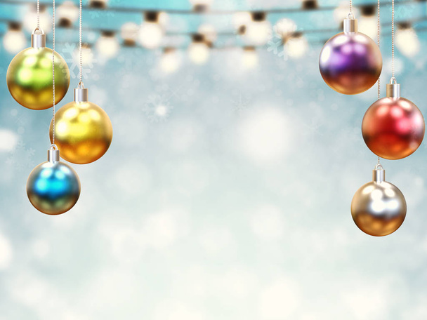 Блестящие рождественские шары
 - Фото, изображение