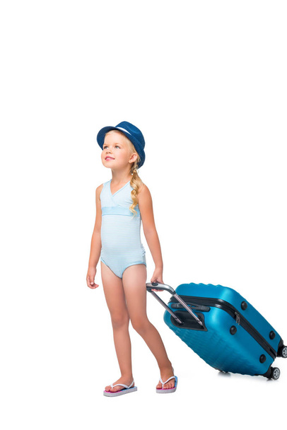 Kind mit Koffer - Foto, Bild