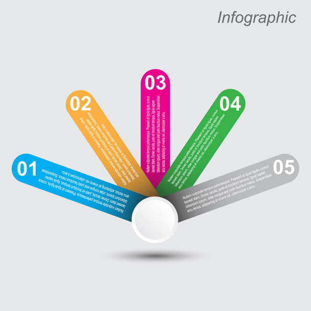 Infographic design template - Vektori, kuva