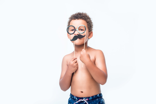 adorable child with party sticks     - 写真・画像
