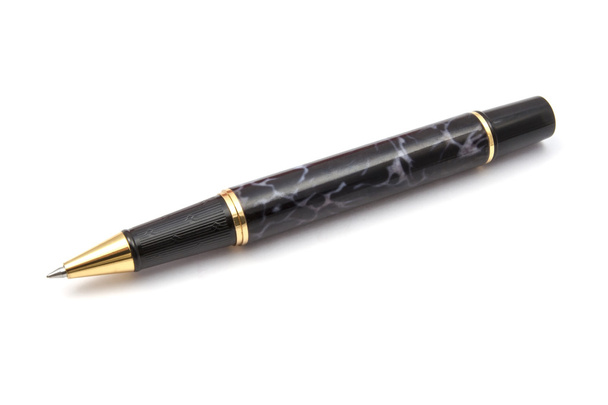 zwarte pen - Foto, afbeelding