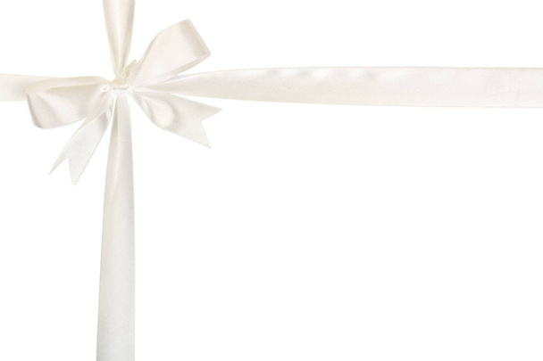 white ribbon bow  - Fotografie, Obrázek