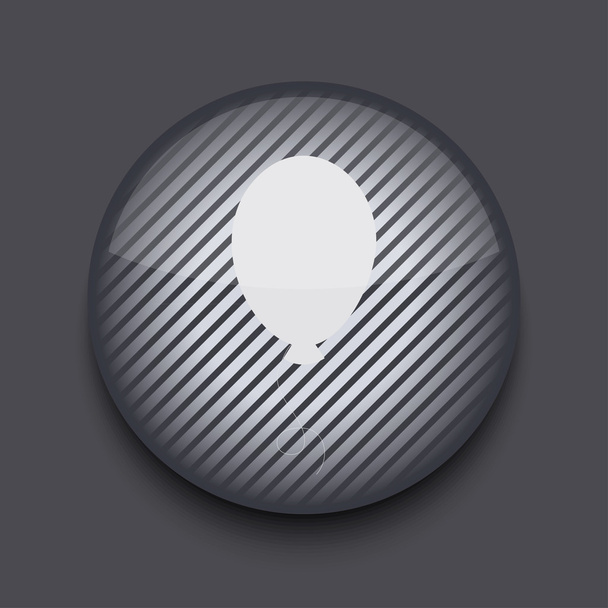 Vector app circle striped icon on gray background. Eps 10 - Vector, Image