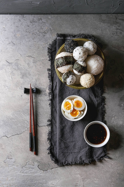 Rice balls and eggs - Foto, Imagen