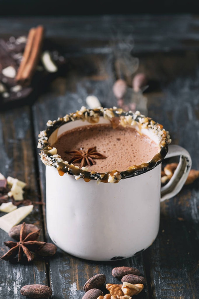 kubek gorącej czekolady - Zdjęcie, obraz