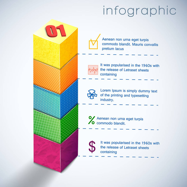 Διάγραμμα infographic επιχειρήσεων - Διάνυσμα, εικόνα