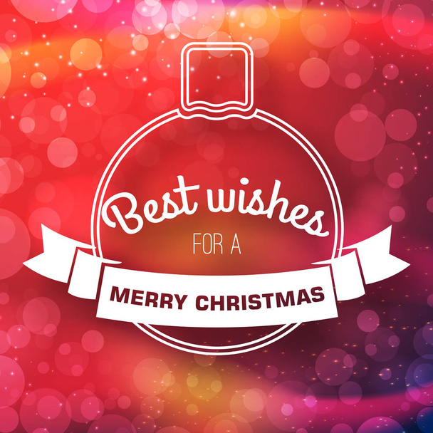 Merry Christmas Light Background - Vector, Image