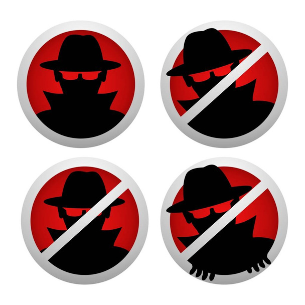Icono anti espía
 - Vector, Imagen