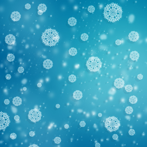 Abstract xmas backgrounds with snowflakes and beauty bokeh - Фото, зображення
